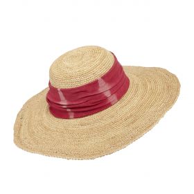 Audrie - Crochet Raffia Suede Hat