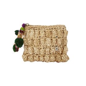 Bimini Coin - Crochet Raffia Coin Bag