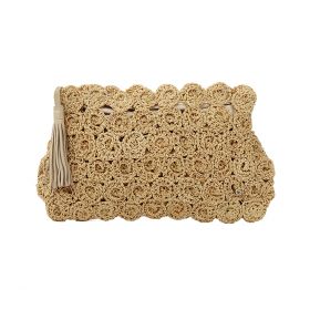 Ferrara - Crochet Raffia Clutch