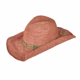 Jenny - Crochet Raffia Cowboy Hat