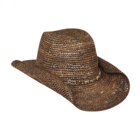 Lai - Crochet Raffia Cowboy Hat 