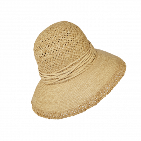 Lulah - Woven Raffia/Raffia Braid Hat